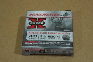 lot 213 image: 5 Winchester Super-X 410 Bore 2-12 Rifled HP Slugs