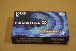 lot 218 image: 5 Federal Power Shok 12 Gauge 2-34 Rifled HP Slugs