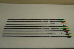 lot 21 image: 8 Full Metal Jacket Infused Carbon Arrows