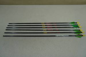 lot 22 image: 6 Gold Tip Carbon Arrows