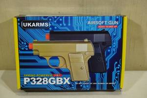 lot 48 image: UKArms P328GBX Spring Powered Airsoft Pistol 2 Pack