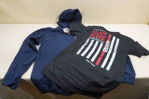 lot 74 image: Hold Fast Zip Up Hoodie and T-Shirt - Mens Small