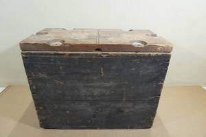 lot 135 image: Vintage Wood Ammo Box