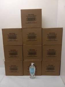 lot 32 image: 10 CASES OF HELLO BELLO HAND SANITIZER