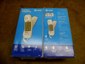 MM AT & T Trimline Telephones (2)