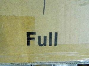 Open box Heavy duty steel FULL bed frame, appears to be complete