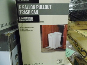 Everbilt metal framed 6-gallon pull out trash can kit