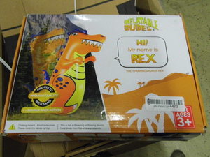 Inflatable Dudes Tyrannosaurus Rex dinosaur punching bag