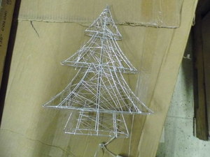 Silver wire Tree Shaped Table Lamp