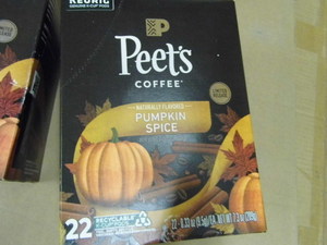 (3) Peets 22ct Pumpkin Spice Keurig Coffee Pods