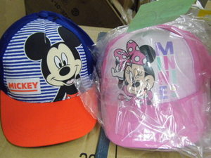 Four Mickey Mouse and four Minnie Mouse Child size hats
