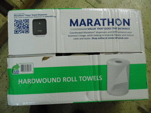 Marathon Hardwound 6pk Paper Towel Rolls