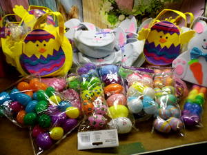 LL Variety lot of Easter misc. May contain (but not limited to items such as) many various easter items for decorating, easter egg hunts, filling baskets, and more, check out each picture for each lot for accurate description.