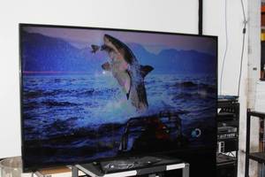 lot 1 image: Sharp LC-80LE661U Aquos Commercial Full HD 80 LED 1080p Smart TV  Television  Display  Monitor with Table Stand, Remote Control, HDMI and Power Cables