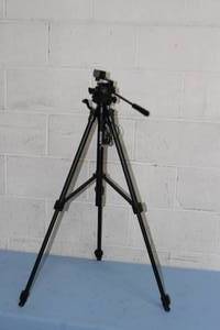 lot 15 image: Sony Portable Video Tripod and Logitech Videoconferencing USB Camera