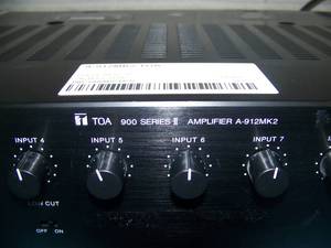 lot 52 image: TOA Electronics A-912MK2 Modular Mixer  Amp - Commercial  Professional Audio Power Amplifier