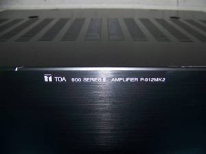 lot 26 image: TOA Electronics P-912MK2 Single Channel 120W Commercial  Professional Audio Power Amplifier