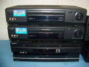 lot 97 image: Miscellaneous LOT of Various Video Cassette Recorders  Players VCRs