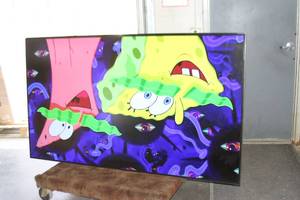 lot 103 image: Samsung 85 HD Commercial Monitor  Display  Television - Model LH85QMNE