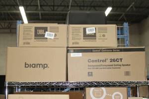 lot 121 image: LARGE LOT of New & Open Box Professional Audio Video and Control Items and Accessories