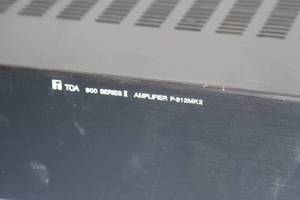 lot 134 image: TOA Electronics P-912MK2 Single Channel 120W Commercial  Professional Audio Power Amplifier