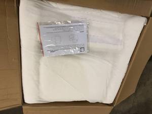 Lifestyle Solutions Lincoln White Polyester Accent Chair with Swivel Base Customer Returns See Pictures