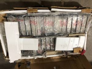Claire White Marble Kitchen Island by Steve Silver   Customer Returns See Pictures