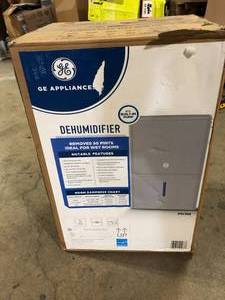 GE 50-Pint Dehumidifier with Built-in Pump for Basement, Garage or Wet Rooms up to 4500 sq. ft. in Grey  Customer Returns See Pictures