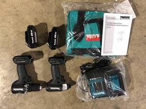 Makita 18V LXT Sub-Compact Lithium-Ion Brushless Cordless 2-piece Combo Kit (Driver-DrillImpact Driver) 1.5Ah    Customer Returns See Pictures