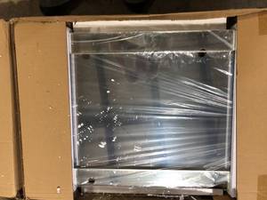 Empire Art Direct Medium Rectangle Clear Beveled Glass Modern Mirror (24 in. H x 36 in. W)  Customer Returns See Pictures