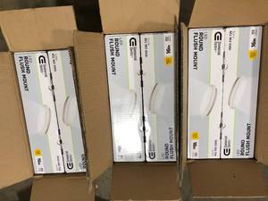 6 Pack of Commercial Electric 16 in. White Round LED Flush Mount Ceiling Light 1640 Lumens 4000K Bright White Dimmable Bedroom Basement Garage  Customer Returns See Pictures
