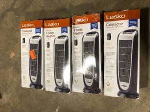 Lot of Lasko Tower 23 in. 1500-Watt Electric Ceramic Oscillating Space Heater with Digital Display and Remote Control  Customer Returns See Pictures