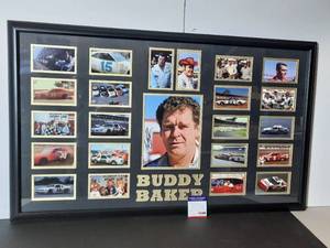 lot 86 image: Signed Authenticated Commemorative of Buddy Baker, NASCAR Cup Winner. &nbspProfessionally framed.