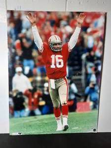 lot 107 image: Signed Authenticated NFL Joe Montana #16 Poster.