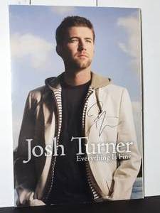 lot 117 image: Signed Josh Turner Everything Is Fine Poster