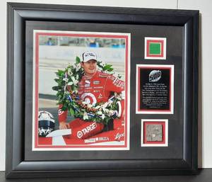 lot 142 image: Authenticated&nbspLimited Edition 45500 Scott Dixon, 2008 Indy 500 Winner. Professionally framed.