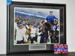 lot 24A image: Signed authenticated&nbspMinnesota Viking Head Coach Bud Grant, professionally framed. Measures 26 X 22 H