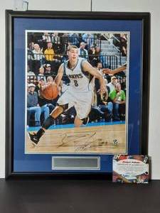 lot 48 image: Signed Authenticated&nbspPhoto of Zach LaVine Minnesota Timberwolves. Framed.