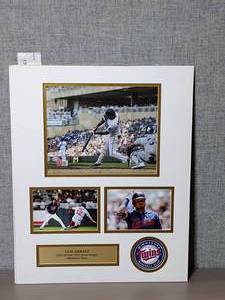 lot 139 image: Signed Authenticated Photos of Luis Arraez Minnesota Twins. 2022 All-star and 2022 Silver Slugger, Professionally Matted
