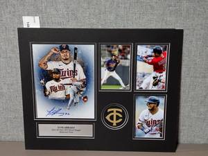 lot 149 image: Signed&nbspCollage of Luis Arraez Minnesota Twins. 2022 All-star and 2022 Silver Slugger. Professionally Matted