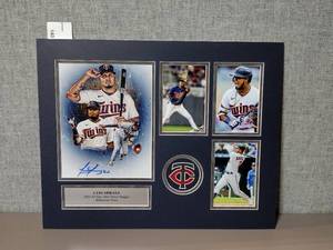 lot 145 image: Professionally Matted Collage of Luis Arraez Minnesota Twins. 2022 All-star and 2022 Silver Slugger.  Signed