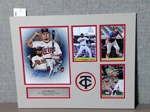 lot 144 image: Signed Collage of Luis Arraez Minnesota Twins. 2022 All-star and 2022 Silver Slugger. Professionally Matted 