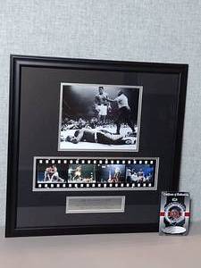 lot 30 image: Signed Authenticated The Phantom Punch Heavyweight Title Defense Muhammad Ali Knocks Out Sonny Liston May 65, professionally framed