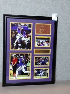 lot 45 image: Signed Authenticated Minnesota Viking Stefon Diggs #4 US Bank Stadium Jan 14, 2018, Professionally Framed