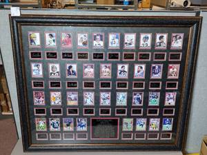 lot 147 image: Signed Super Bowl MVPs, framed