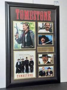 lot 205 image: Tombstone Movie Released December 25, 1993 Cast Photos College, Framed