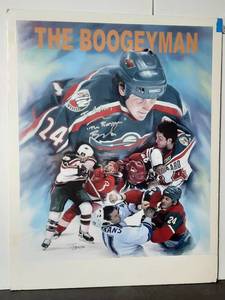 lot 203 image: Signed The Boogeyman mixed media artwork Signed by Jiang Zunzhong