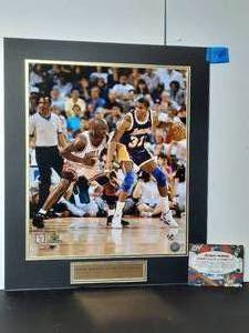 lot 90A image: Authenticated Magic Johnson 5-Time NBA Champion L.A. Lakers and Michael Jordan 6-Time NBA Champion Chicago Bulls
