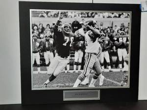 lot 207 image: Jim Marshall Photos. #70 Retired by Minnesota Vikings, professionally matted