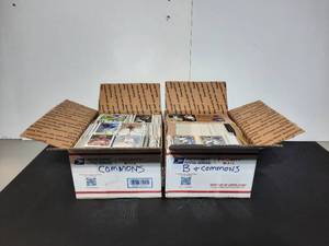 lot 258 image: Multi-Sports Cards, Multi-players. Each box is two layers of these cards.